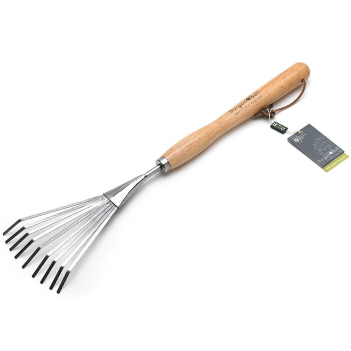 Burgon & Ball Mid Handled Shrub Rake - RHS Endorsed-4